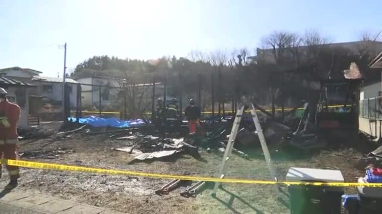 宮古市で住宅全焼　焼け跡から遺体　隣接する5棟に延焼　岩手県｜FNNプライムオンライン