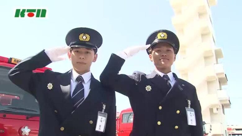 「多くの人を助けたい」消防学校で入校式…18歳から28歳の初任科生60人が消防士を目指す　消火や救助の訓練も｜FNNプライムオンライン