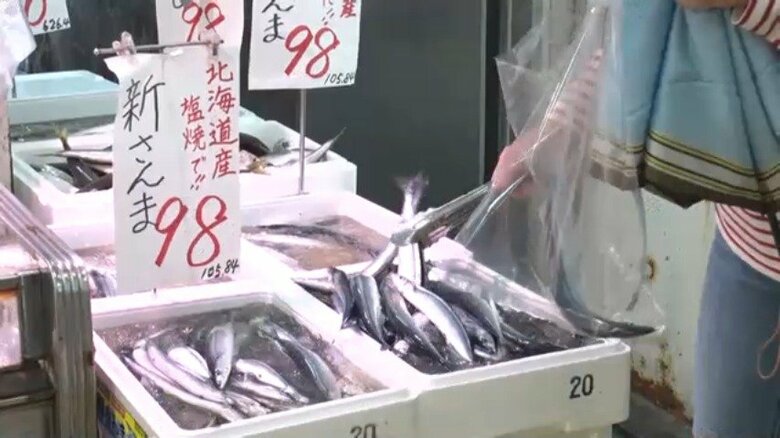不漁続きのサンマが豊漁で”高級魚”から庶民の味に「98円は安い」…一方で栗は猛暑の影響で高値予想　秋の味覚に”明暗”｜FNNプライムオンライン