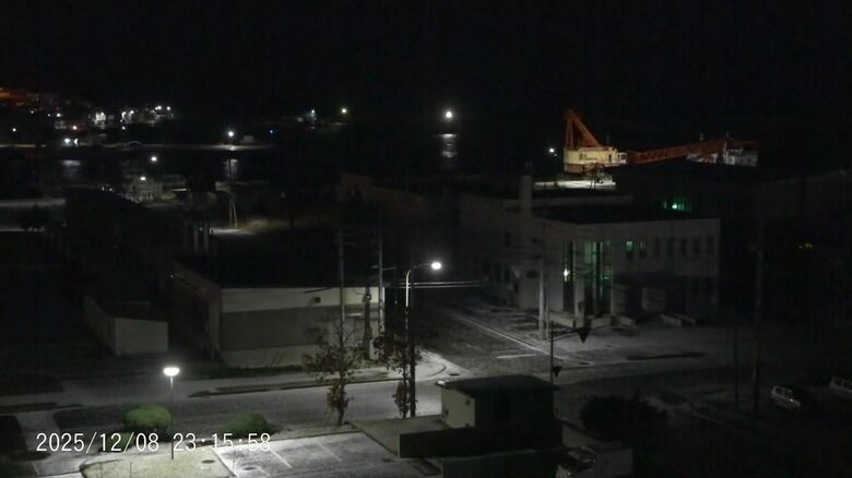 日高の浦河町の映像（地震発生から約40分後）