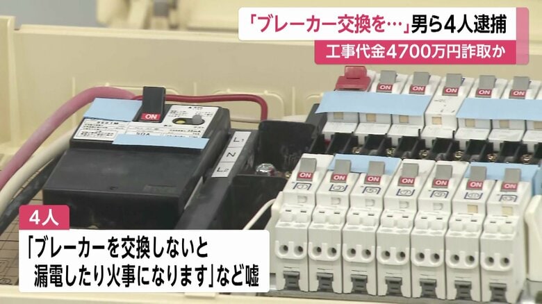 「ブレーカーを交換しないと火事になる」とウソ