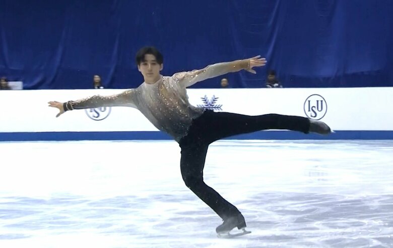 フリーで成功した4回転トゥループ（2024年世界ジュニア）