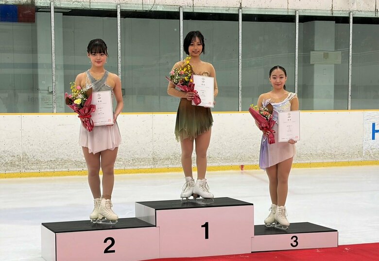 シニア女子表彰台（中部選手権）