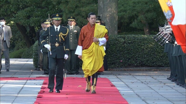 来日中のワンチュク国王夫妻の歓迎行事が行われた(2011年）