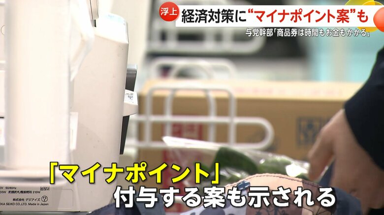 新たに示された「マイナポイント」を付与する案