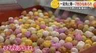 「一足先に春を…」雪深い大野でひなあられ製造ピーク　赤ダイコンやクチナシの天然素材で彩り豊かな7色に　県内外に5万袋