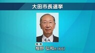 大田市長選告示 現職1人が立候補