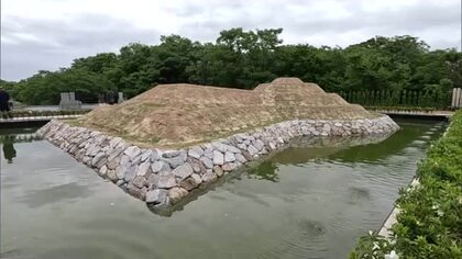 高松市で竹田恒泰さんが永代供養型“古墳型樹木葬墓”を完成披露「少子化の時代に合った形のお墓に」　香川