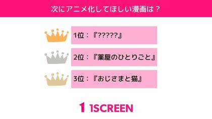 300人に聞いた 次にアニメ化してほしい漫画は 漫画アプリで