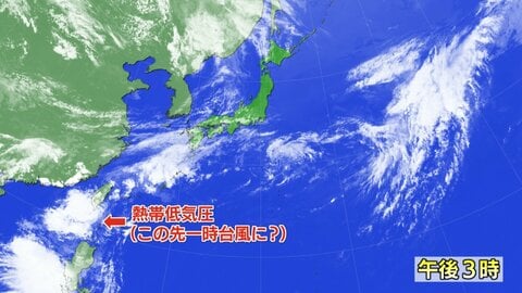 “台風のたまご”今後の動きは？　一時的に強まって台風“昇格”の可能性も　台湾のすぐ南にある熱帯低気圧は6月6日に北上　7日には梅雨前線に取り込まれる見通し　警報級の大雨となるおそれ
