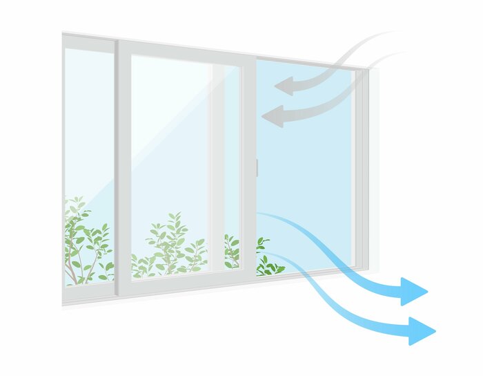梅雨の晴れ間には積極的に窓を開けて換気を