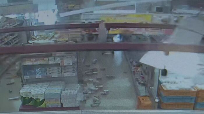 地震当時の珠洲市内のスーパー「フードはまおか」