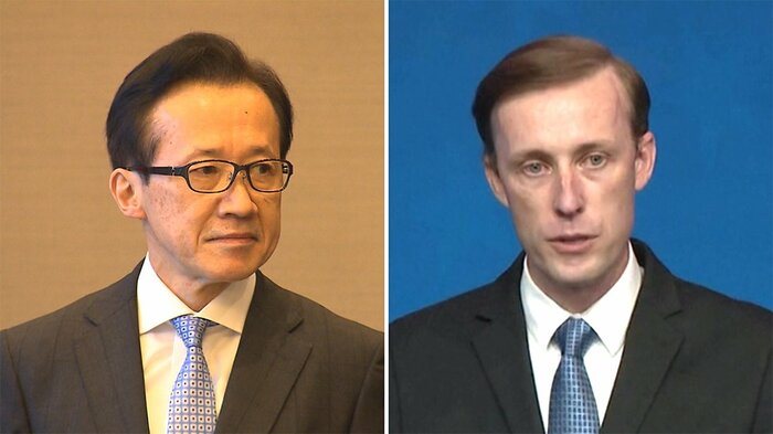 北村国家安全保障局長とサリバン米大統領補佐官