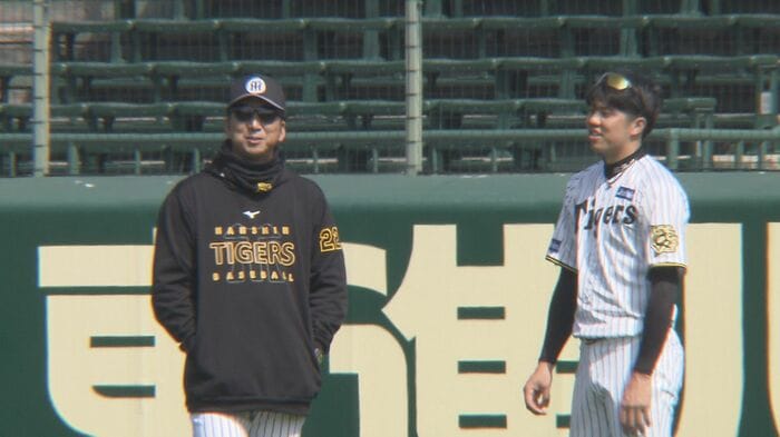 藤川監督と才木浩人