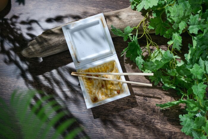 食後の糸引く小物入れ