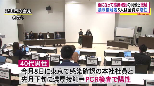 感染確認の郡山市の男性 後になって感染確認の本社社員と濃厚接触<福島県>