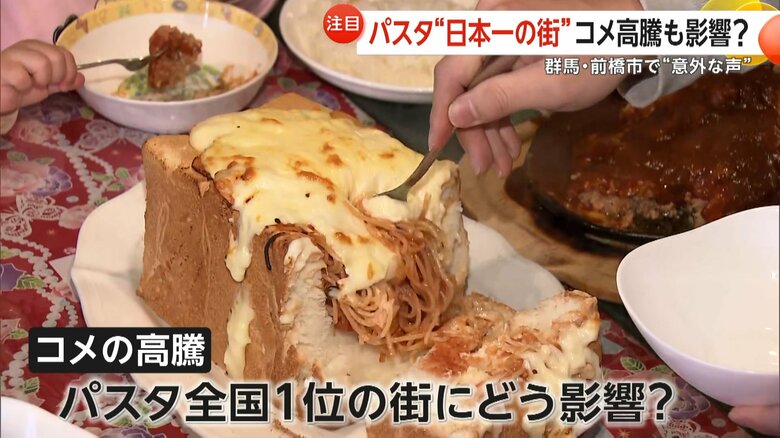 コメ高騰で地元産“パスタ愛”加速！パスタ“日本一の街”で「今週は5食くらい食べる」　食卓の救世主に？　群馬・前橋市｜FNNプライムオンライン