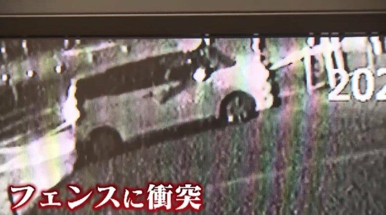 飲酒運転の疑いも…病院の駐車場でフェンスに“当て逃げ”防犯カメラが一部始終とらえる　衝突後もじわじわバック　福岡・田川市｜FNNプライムオンライン