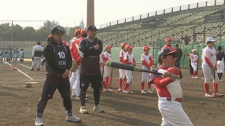 甲斐拓也選手が恒例の野球教室