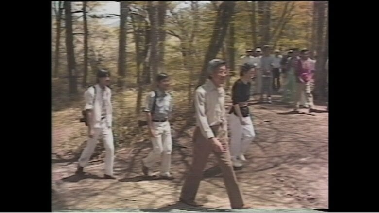 ご家族4人で日光をハイキングされたことも　1987年撮影
