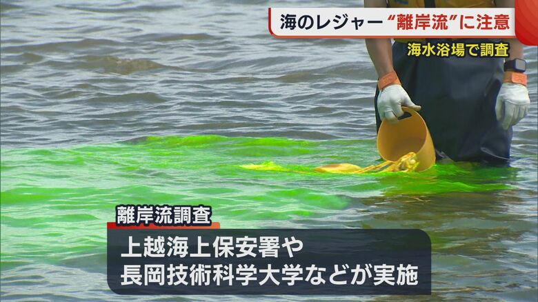 離岸流の調査