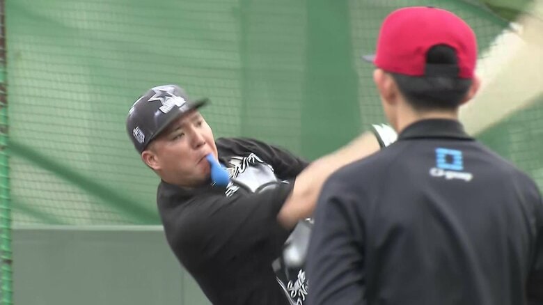 球界屈指の飛ばし屋！山川穂高選手の風船をバッティング練習法⑨