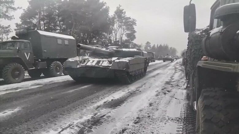 キエフ州のロシア軍　ロシア国防省が7日公開