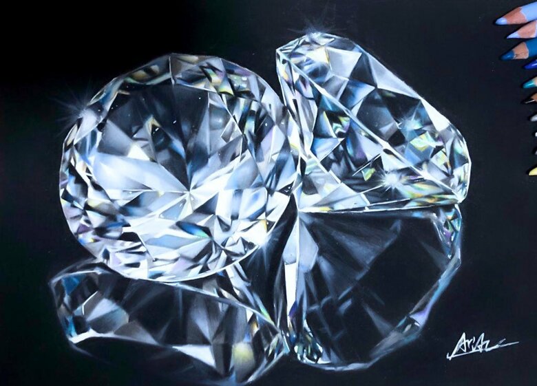 3年前に描いたダイヤモンド（提供：ARIAさん）
