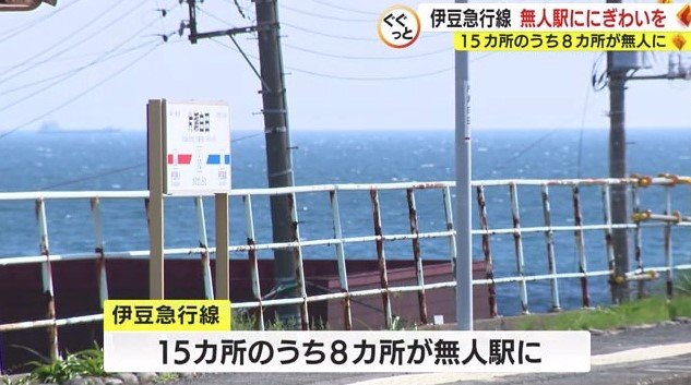 伊豆急行線の無人駅