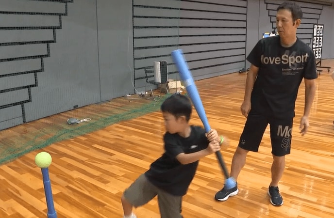 カープの元ピッチャーでＴＳＳ野球解説者の山内泰幸さんによる野球教室も開かれた。