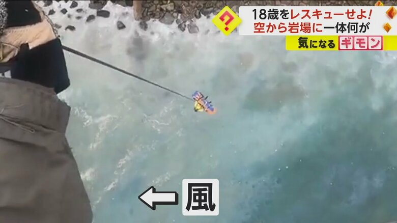 ワイヤーが風に流される（VenturaCoAirUnit）