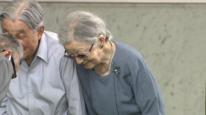 軽井沢駅に到着された　8月22日