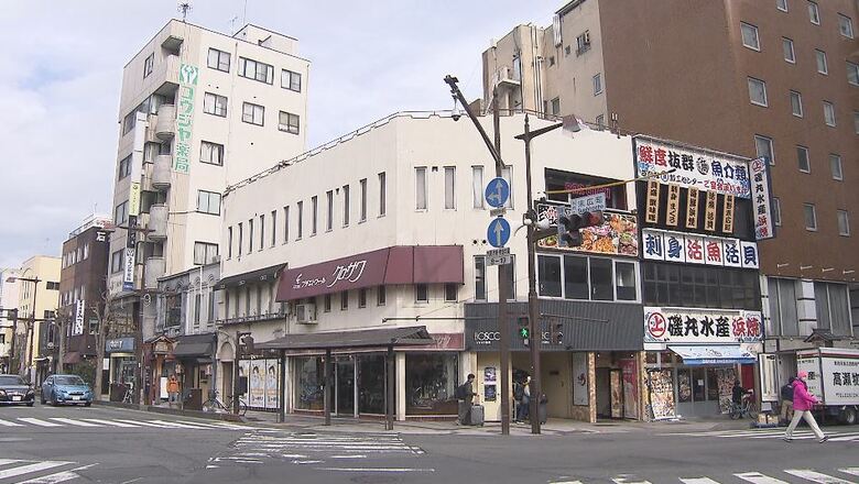 末広町交差点付近（長野市）