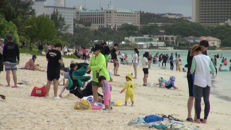 リゾート・グアムには多くの日本人観光客が訪れていた