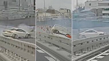 【独自】「覚悟した」対向車線の運転手を恐怖に陥れた首都高の事故…3回激突の一部始終がドライブレコーダーに