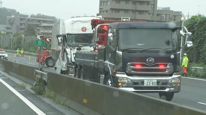 東名高速でトラック3台が追突事故　30代男性運転手が死亡　1人軽傷　東京IC～東名川崎IC下り線で一時通行止め