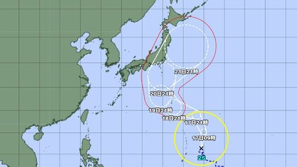 【台風情報】大型の台風25号が発生　今後の進路予想は　シルバーウィークには日本の南へ進む予想　本州付近にも影響する可能性　今後の情報に注意
