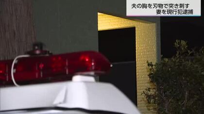 最近も一緒に買い物　仲の良い夫婦に何が…　夫の胸を刃物で刺す　64歳の妻を逮捕