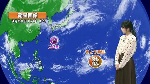 【台風のたまご】新たな熱帯低気圧が発生　台風26号は沖縄・大東島の北を東北東へ　気象庁は高波に注意呼びかけ