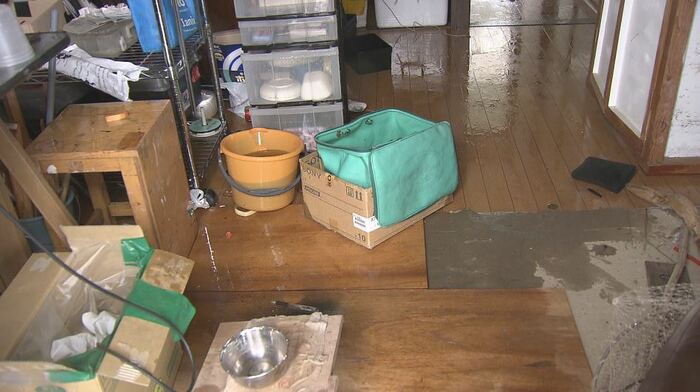 被害にあったアパートの一室