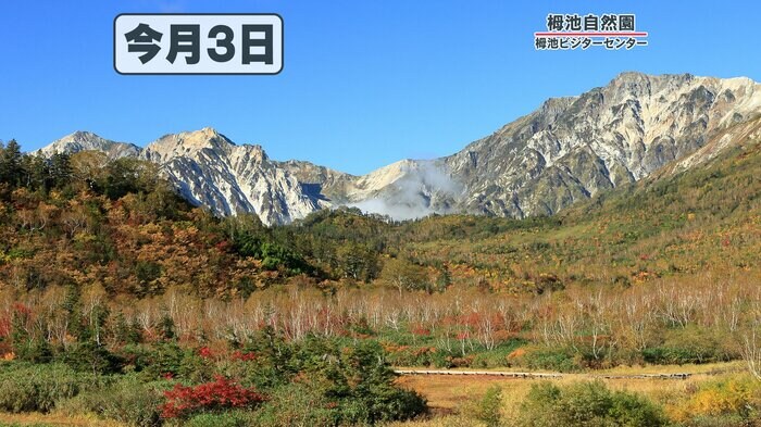 2023年10月3日の栂池自然園