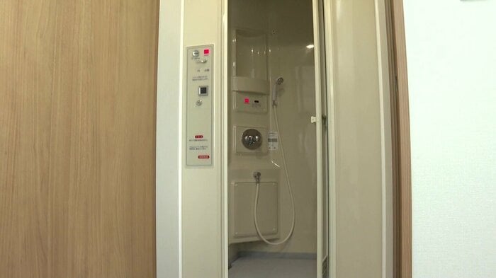 施設内に完備されたシャワールーム