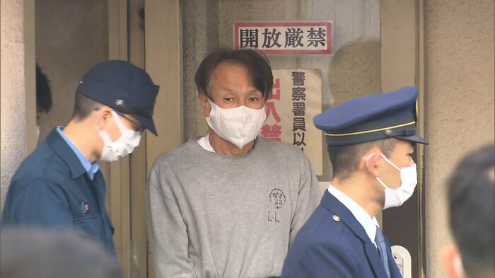 逮捕された岩本正道容疑者(55)(先月7日 戸部署)