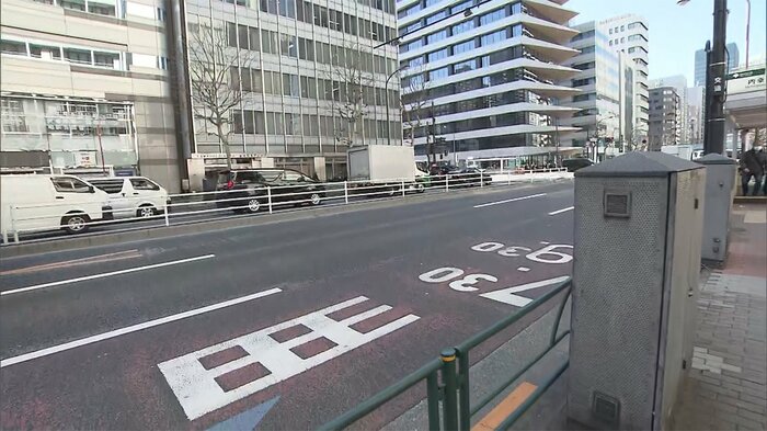 ひったくり事件が起きた現場(東京・港区)