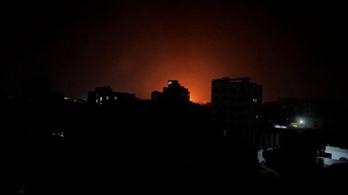 米英軍はイエメンの反政府組織フーシ派の拠点を空爆(2月24日)