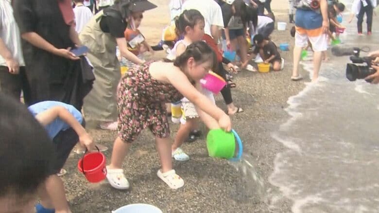 「大きくなって帰ってきて」志摩市の子供達が“あのりふぐ”の稚魚を放流 11月には三重で「全国豊かな海づくり大会」｜FNNプライムオンライン
