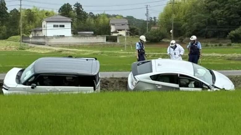 車2台が用水路に転落　2人がけが＜福島県郡山市＞｜FNNプライムオンライン