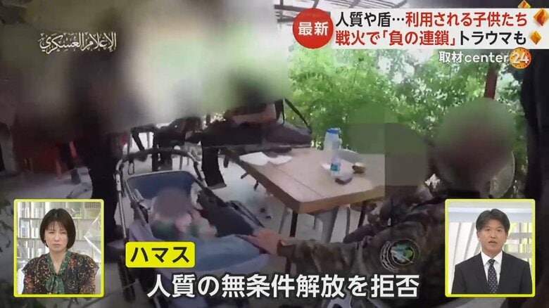ハマスが公開したイスラエルから誘拐した子供たちの映像