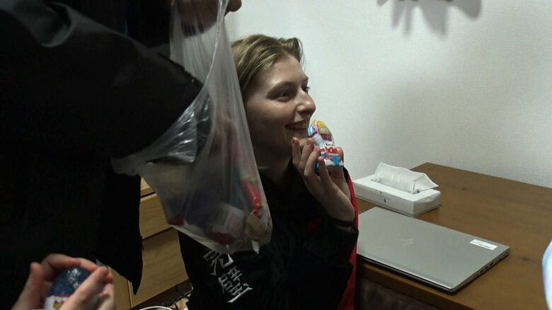 マーヤさんがウクライナで買ってきたお土産のお菓子