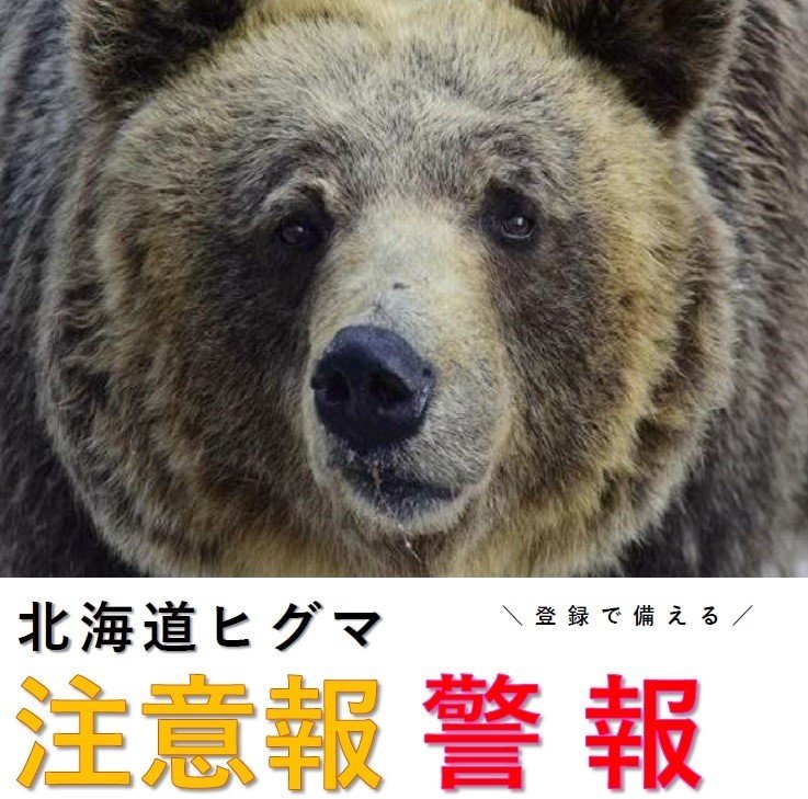 北海道ヒグマ注意報等ポスターより